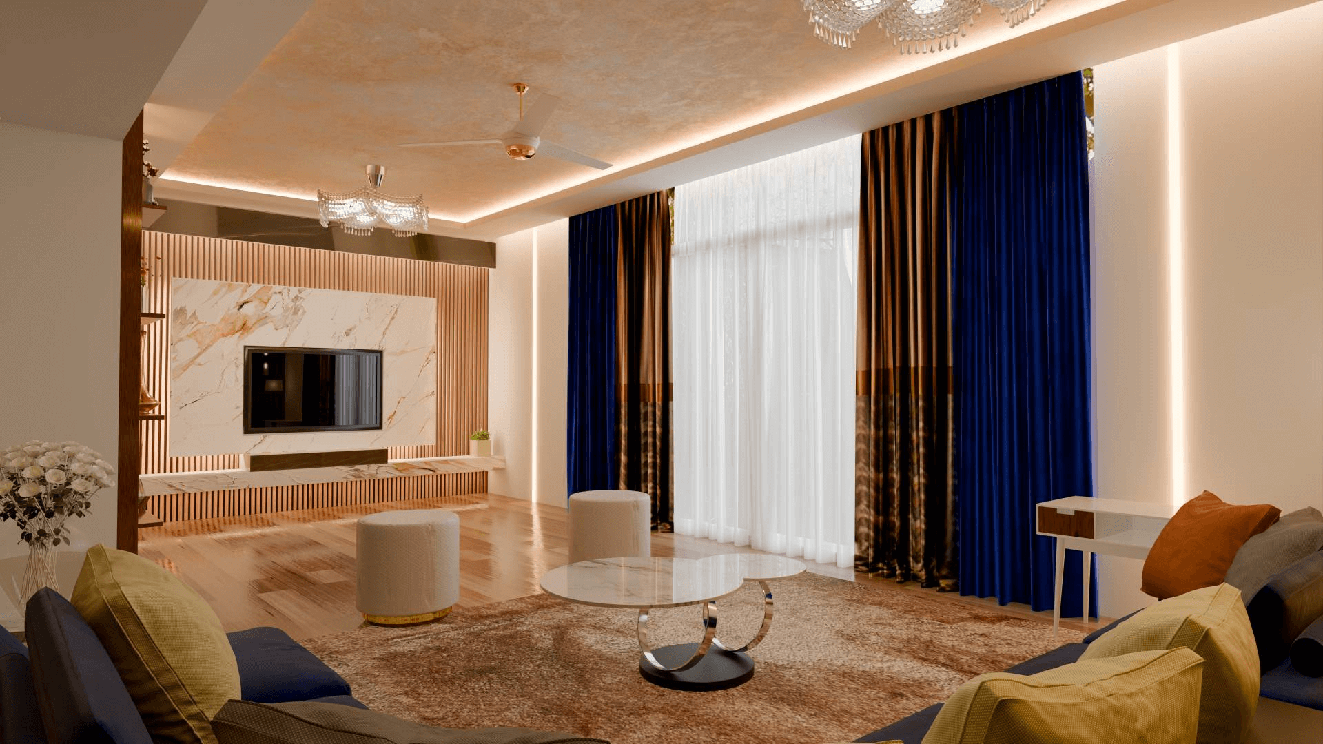 Advantages of open floor plans for modern apartment